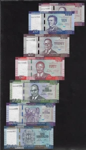 LIBERIA 5 10 20 50 100 500 1000 DOLLARS 7 PIECES SET 2016-2022 P-31-43 UNC - Picture 1 of 1