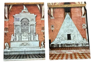 Postcards Venice Italy S. Maria Gloriosa del Frari Canova Monument Lot of 2 - Picture 1 of 3