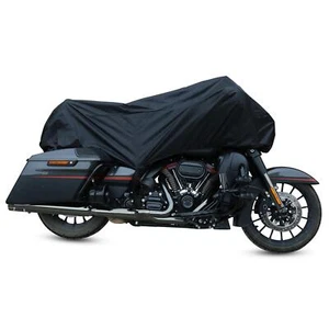 L Black Motorcycle Half Cover Outdoor Waterproof Rain Dust UV Protector - Photo 1/7