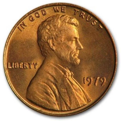 1979 P - Lincoln Memorial Penny - BU Cover