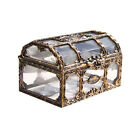 Plastic Clear Pirate Treasure Box Crystal Gem Jewelry Case Storage Chest
