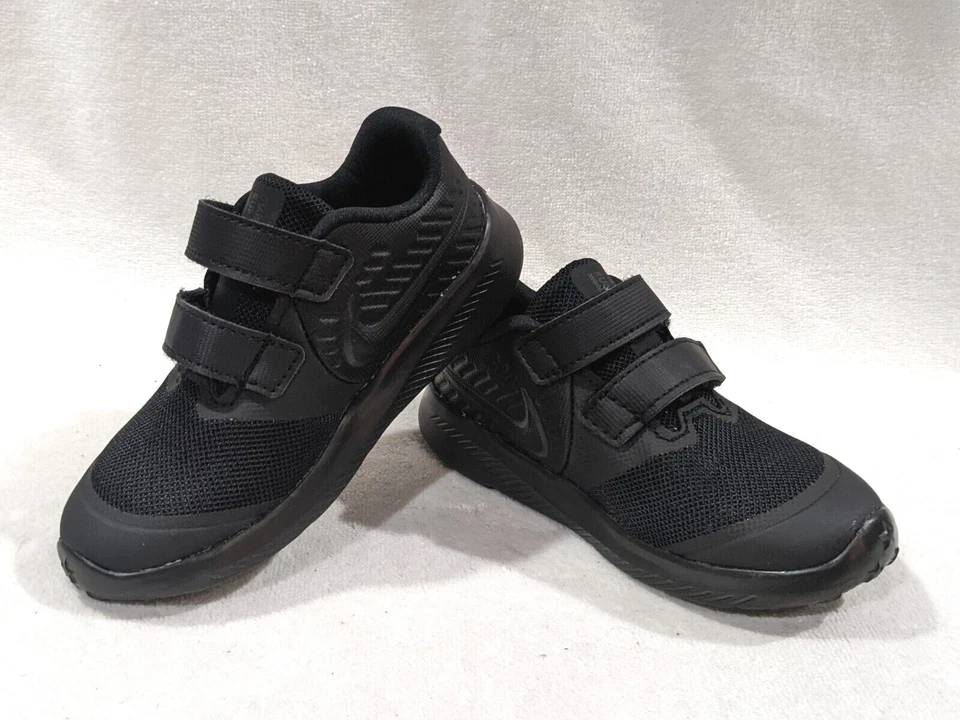 Nike Star Runner 2 Infant/Toddler Shoes Baby Size 9C Black/Black AT1803-003