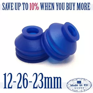 2X UNIVERSAL Dust Boot Silicone 12 26 23 Tie Rod End Ball Joint Dust Cover Boots - Picture 1 of 3