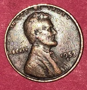 1953 D Wheat Penny - Picture 1 of 8