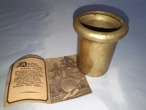 Rustikaler Trinkbecher mit Zertifikat GILDE- Antik Kollektion Messing Handarbeit - Bild 1 von 9