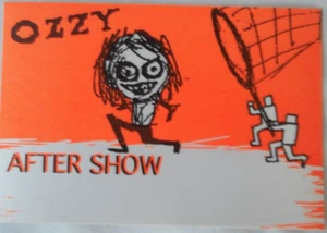 Ozzy Osbourne  After Show   Pass 1996 Classic Rare Original Perri - Bild 1 von 4