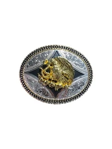 Mexico Eagle Cowboy Western Style Buckle Hebilla Vaquero Con Aguila Mexico - Picture 1 of 2