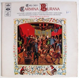 CARMINA BURANA / NEW PHILHARMONIA ORCH / DE BURGOS / HMV ANGEL GOLD & BLACK 1966 - Picture 1 of 5