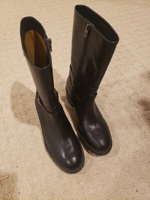 Genuine Coach Leather Boots A00628 Genie Black Calf 9.5B - Изображение 1 из 4