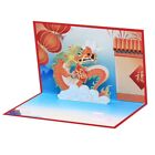 Chinese New Year 3D Popup Dragon Greeting Card with Envelope Postcard Handmade