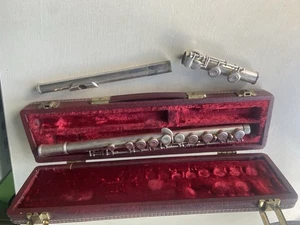 Vintage Rudall Carte Sonata N Nickel Silver Flute & Case Musical Instrument - Picture 1 of 5