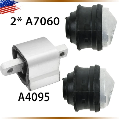 Fits 2003-2005 Mercedes-Benz C230 1.8L 3pc Engine Motor & Transmission Mount Set — 第 1/4 张图片