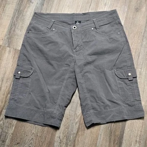 KUHL Cargo Shorts Women's Sz 12 Splash Canvas Outdoor Hiking Camping - Picture 1 of 7