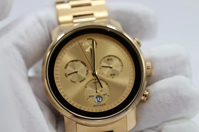 Reloj para hombre Movado con esfera cronógrafo dorada audaz 3600485 Foto 1 de 4