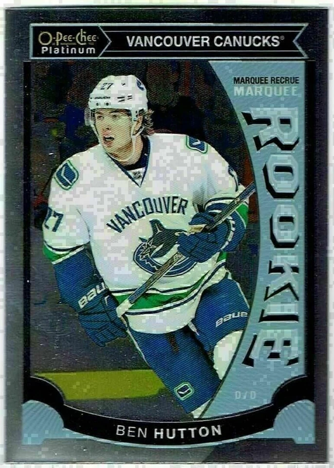 BEN HUTTON 2015-16 Upper Deck OPC Platinum Marquee Rookie #M23 Canucks UD RC - Image 1 of 1