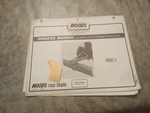F-6481 Woods RB-5 Blade Operators Manual - Bild 1 von 2
