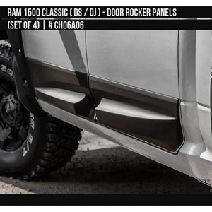 For Ram 1500 Classic 2019-2023 Air Design Satin Black Door Rocker Panel Set - Picture 1 of 5