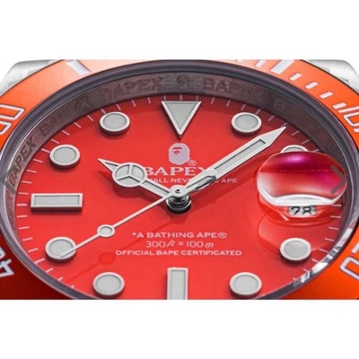 Reloj A Bathing Ape BAPEX Tipo 1 Naranja Modelo 2022 Edición Limitada Coleccionistas Foto 1 de 4