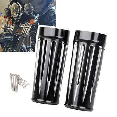 Extend Fork Boot Slider Cover For Harley Electra Glide Ultra Limited FLHTK FLHT - Image 1 of 4