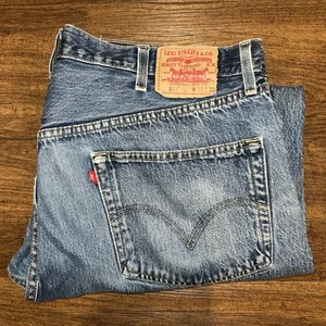Vintage Levi’s 501 Jeans Y2K Herren 42x30 Medium Wash Blau Denim - Bild 1 von 21