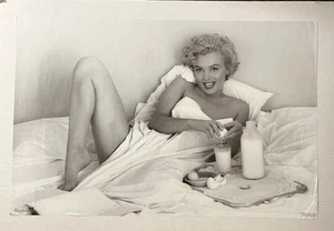 Original 1994 MARILYN MONROE "Breaking An Egg" 35" B&W Wall Poster - Picture 1 of 2