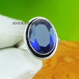 Tanzanite Gemstone 925 sterling silver handmade Gift Ring US size 5 to 13 - Picture 1 of 4