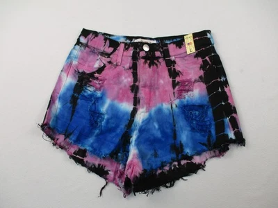 Pantalones Cortos Vibrant MIU Juniors Grandes Tinte Rojo Púrpura Azul Caliente S1745 Foto 1 de 4