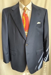Mens Isaia 2 PCs Suit, Sz 43, Tasmanian 100% Wool, Made In Italy - Foto 1 di 15