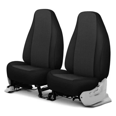 For GMC C1500 79-91 GrandTex 1st Row Charcoal w Black Custom Seat Covers Foto 1 de 2