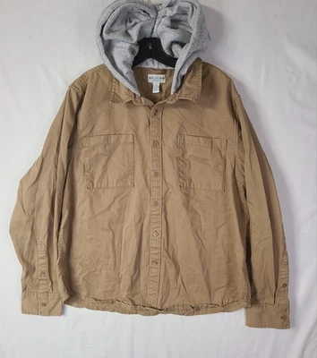 Мужская рубашка с капюшоном на пуговицах Arizona Jean Co. Желтовато-коричневый. Размер L - Изображение 1 из 4