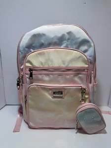 Mochila Madden NYC Mujer Multi Bolsillo 17" Domo Mariposas Puesta de Sol, con Bolso Pequeño - Imagen 1 de 6