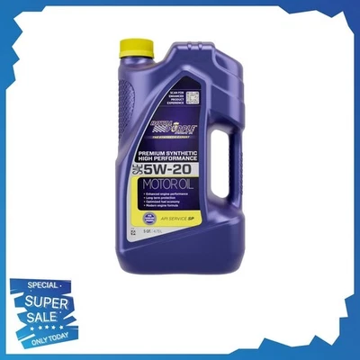 Синтетическое моторное масло премиум-класса Royal Purple High Performance 5W-20, 5 кварт - Изображение 1 из 4