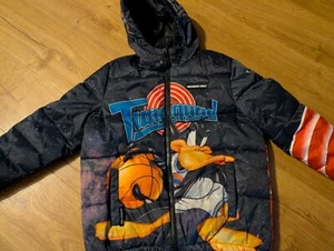 Abrigo acolchado con capucha cremallera completa solo para miembros Space Jam Looney Tunes - Imagen 1 de 5
