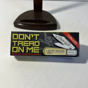 Gadsden Dont Tread On Me 2 Blade Barlow Traditional Folding Pen Pocket Knife - Picture 1 of 5