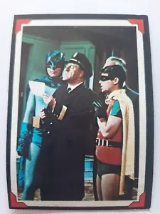 1966 Topps Batman Riddler tarjeta trasera # 26 de 38 almacenada más de 25 años una nota nefasta - Imagen 1 de 3