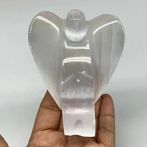 293.7g, 4"x3"x1.7"Natural Selenite (Satin Spar) Angel Crystal @Morocco,B8982 - Picture 1 of 10