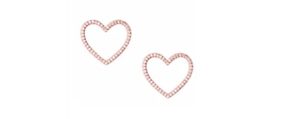 Pendientes pavé corazón abierto vieiras fruncidas Kate Spade nuevos con etiquetas Foto 1 de 3