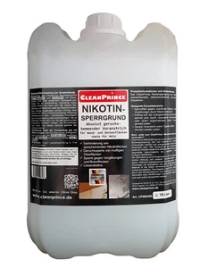 Fondo de bloqueo de nicotina 10 litros | pintura delantera ignífuga imprimación pared madera - Imagen 1 de 4