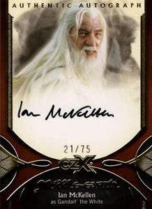 CZX Lord Of The Rings Middle Earth Autograph Card IM-GW McKellen Gandalf  [75] - Picture 1 of 1