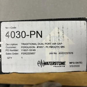 Waterstone Traditional Dual Port Air Gap Polished Nickel 4030-PN - Bild 1 von 7