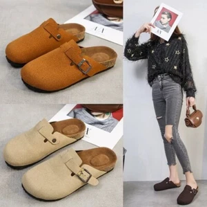 Womens Clogs Mules Sandals Slip On Closed Toe Lightweight Soft Comfort Shoes - Picture 1 of 10