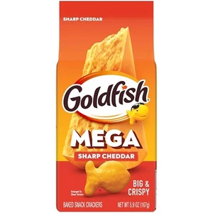 Goldfish Mega Bites, Sharp Cheddar Crackers, 5,9 Oz Beutel - Bild 1 von 1