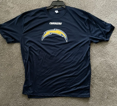 NFL CHARGERS MEN’S CHARGERS FLAG NAVY  T-SHIRT SIZE-2X-LARGE-FREE SHIP Cover