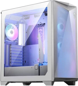 MPG GUNGNIR 300R Airflow White Mid-Tower PC-Gehäuse - E-ATX Kapazität Grafikk... - Afbeelding 1 van 8