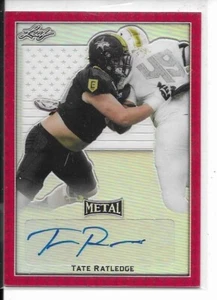 State Ratledge 2020 Leaf Army All-American Red Metal Flag Auto 2/3 - Georgia - Bild 1 von 1