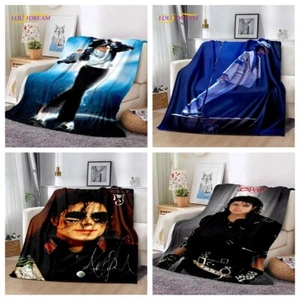 Michael Jackson Decke Flanelldecke Sofadecke Kuscheldecke Schlafdecke Geschenk - Bild 1 von 11
