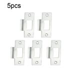 Chrome Plated Swinging Door Strike Plate Standard Tubular Latch Replacement
