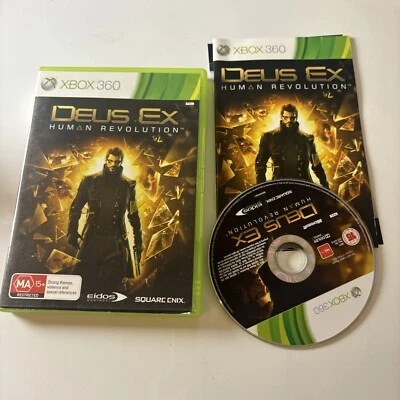 Deus Ex Human Revolution - Microsoft Xbox 360 Game Complete with Manual PAL - Image 1 of 4