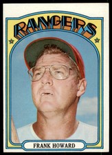 1972 Topps Frank Howard  EX Texas Rangers #350