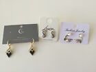 3 Pairs Of Earrings - Jewellery Gift - New
